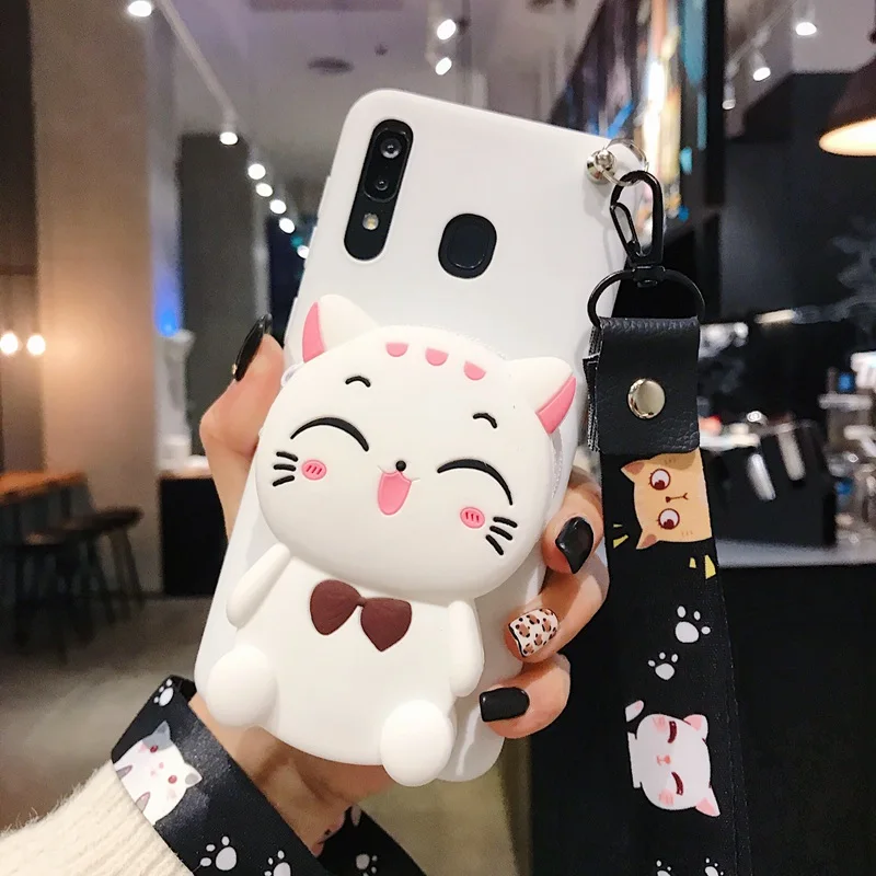 Матовый карамельный чехол для телефона из ТПУ с отделением монет samsung Galaxy A 80 70 60 50