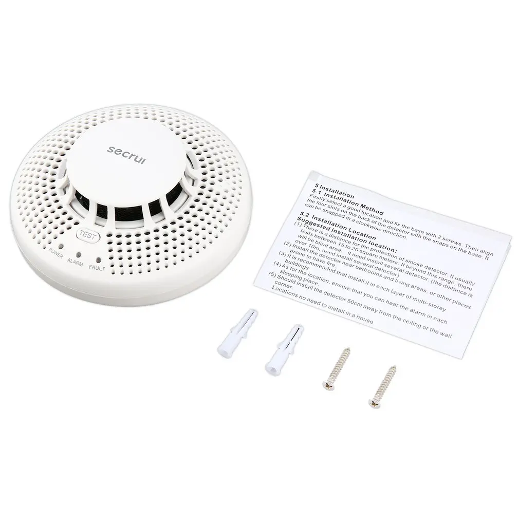 

Photolectric Smoke Detector Alarm Lon Sensor Wireless Transmission Avoid Fire Explosion Poisoning Vicious Accidents