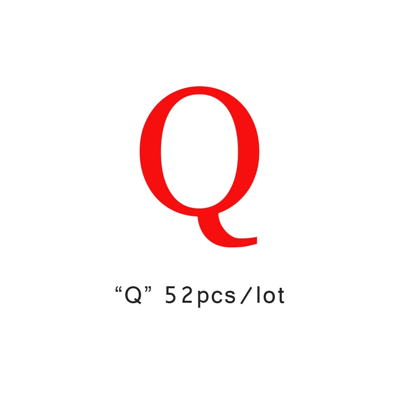 Q YHBZRET 52pcs 10mm Square Wooden Beads Alphabet Letter Spacer Loose Bead Jewelry for Making Wooden Bracelet DIY accessories - Цвет: Q