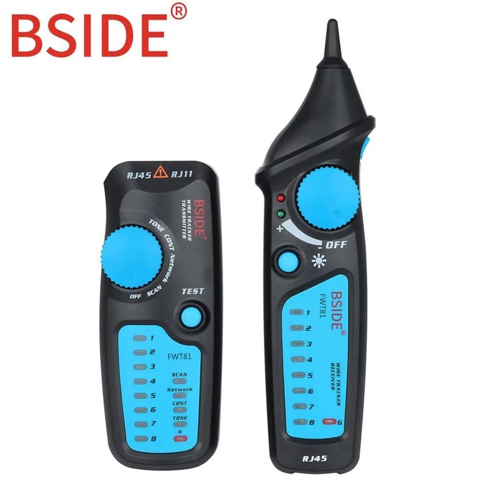 

BSIDE FWT81 Cable Wire Tracker RJ45 RJ11 Telephone Wire Network LAN TV Electric Line Finder Tester Handheld Cable Testing Tool