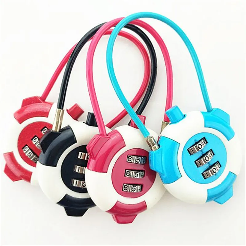 3 цифр подвесной замок с паролем дорожная Смарт Комбинации замки чернил сброса