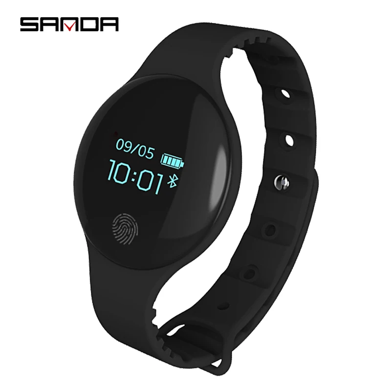 

SANDA Smart Bluetooth Stappenteller Armband Sport LED Digitale Soft Silicon Smart Horloge voor IOS Android Bericht Herinnering