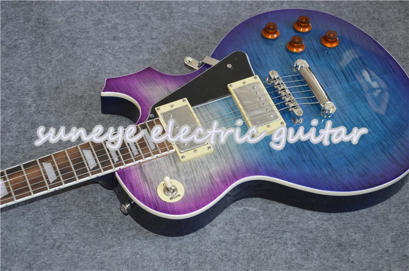 

Hot Sale Suneye Colorful Standard Electric Guitar With Black Guitar Pickguard Solid Mahogany Guitar Kit DIY Guitarra Electrica
