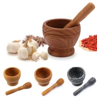 new resin mortar pestle set garlic herb spice mixing grinding crusher bowl restaurant kitchen tools