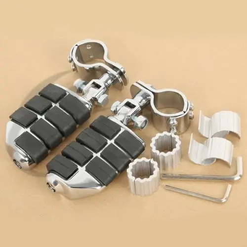 Мотоциклетная хромированная подножка Dually Highway FootPegs для Honda GoldWing GL1500 GL1100 GL1200 Harley 25
