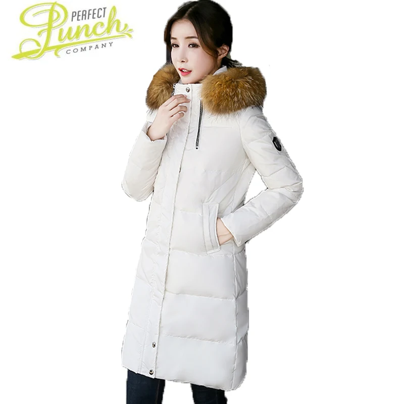 Куртка модная зимняя куртка для женщин Женский Тонкий теплое пуховое пальто с