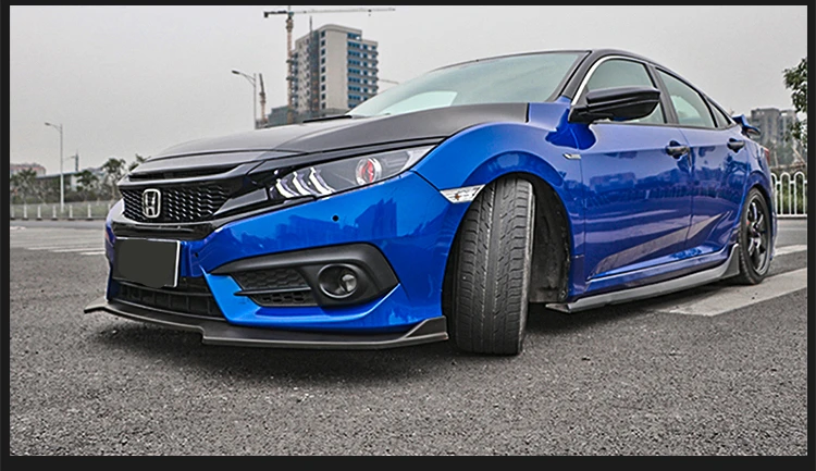 Для Honda Civic задний спойлер ABS передний бампер диффузор защитные бамперы для 16 Body kit