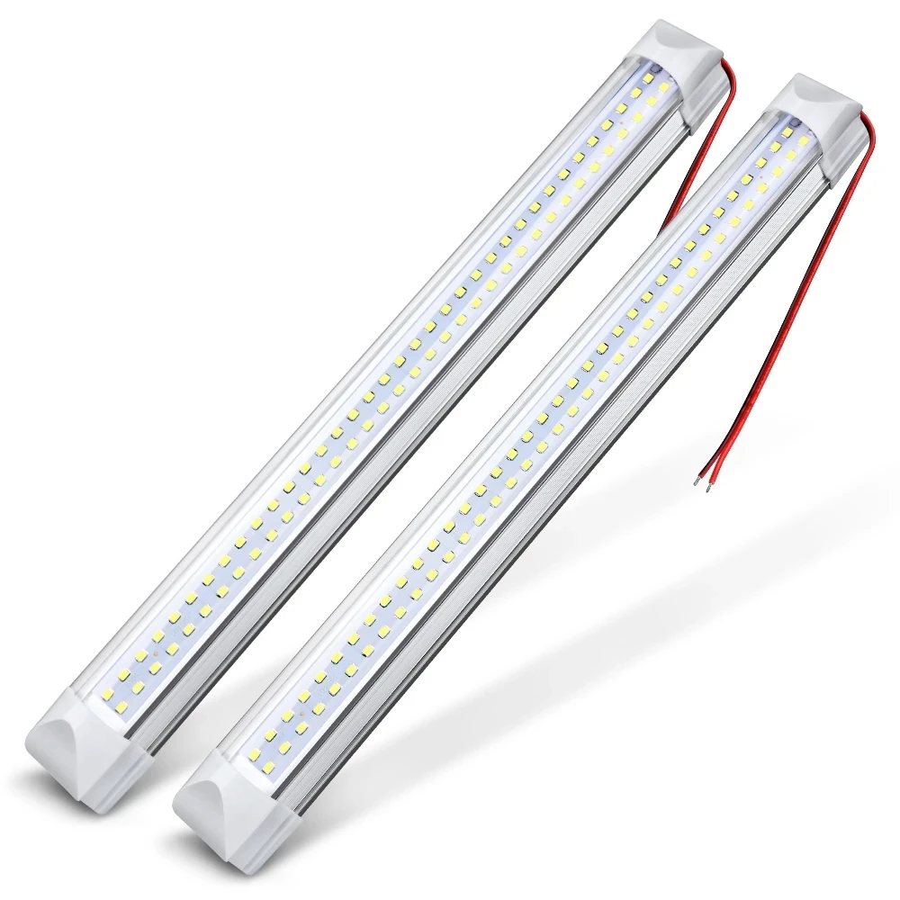 

72 LED 4.5W 12V Led Strip Light Car Interior Strip Lighting Super Bright Tube Cabinet Lamp For Bar Caravan Van Bus Work Bulb