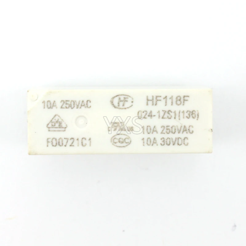 10 шт./лот реле HF118F-024-1ZS1 HF118F-024-1ZS1T 24В катушка 5PIN 10А трансформационный 250В