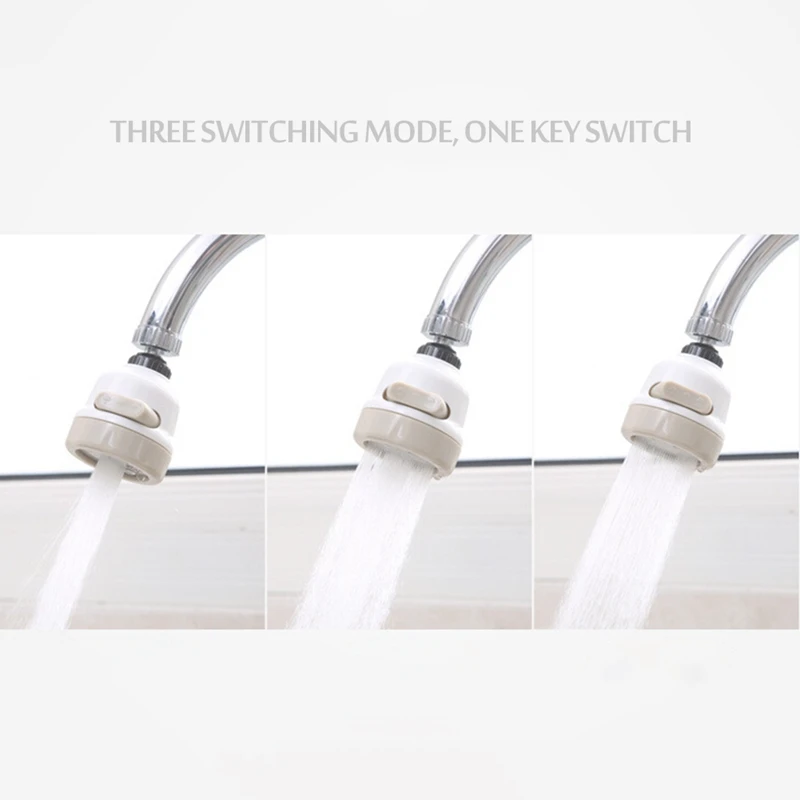 

360 Degree Water Bubbler Swivel Head Saving Tap Faucet Aerator Adapter Device Faucet Aerator Water Saving Device