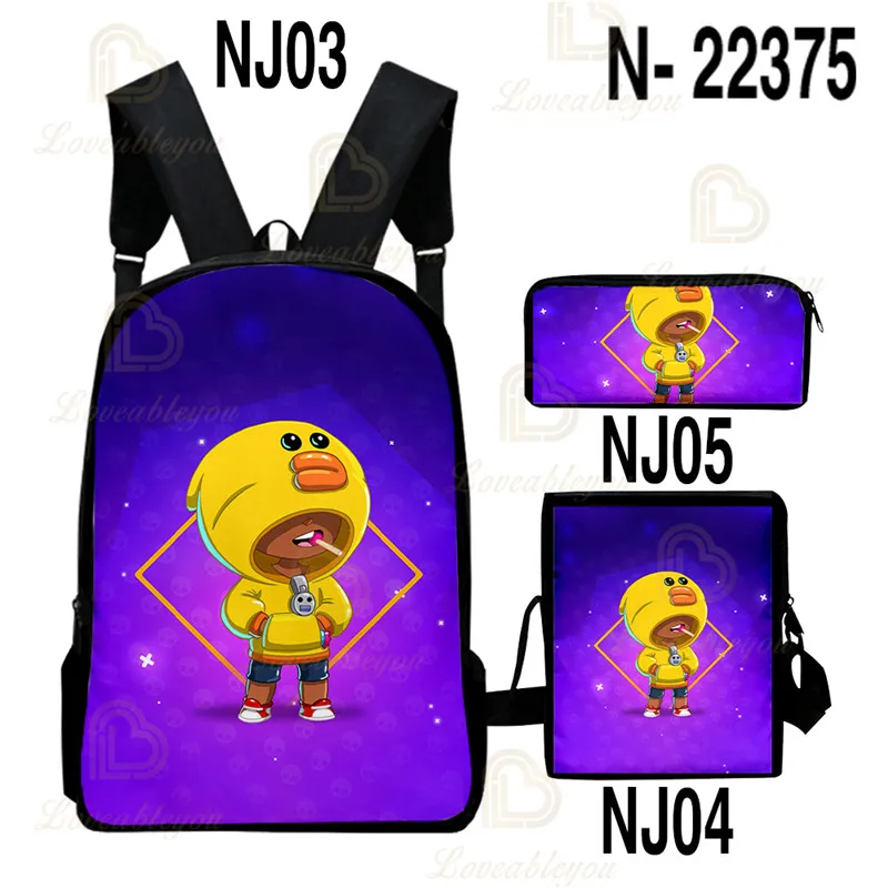 Children Backpacks 3D Casual Star Backpack Kids Leon Shelly Schoolbag Cartoon Bookbag Teens Buy One Get Free Gift | Мать и ребенок