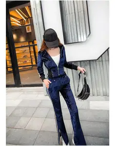 Новинка, Осень-зима, Офисная Женская мода, повседневная Брендовая женская одежда для девушек, синее пальто, брюки, костюмы, одежда