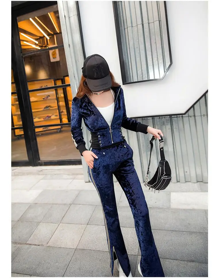 Новинка 2020 осенне-зимнее офисное модное повседневное Брендовое женское синее