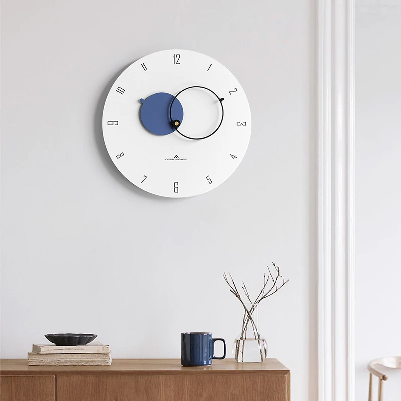 

Скандинавский светильник, роскошные часы, настенные часы для гостиной, модный современный минималистичный домашний стиль, креативные наст...