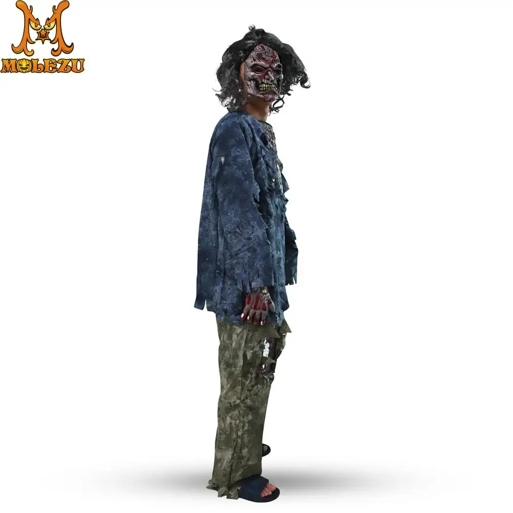Костюм зомби Molezu на Хэллоуин маскарадный костюм для косплея страшная вечерние