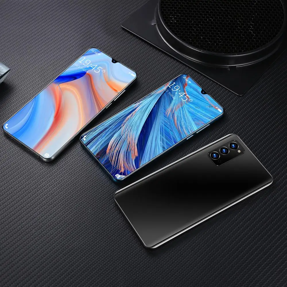 

6.6 Inch R4 Pro+ Snapdragon 865 Mobile Phone 5000mAh Dual Card 32MP Deca Core 12G+512G 2021 Newest Cellphone 5G Network In Stock