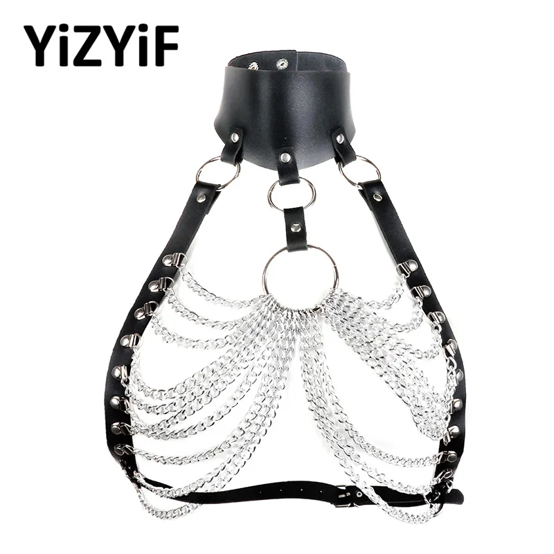 Бюстгальтер на бретельках топы с открытой чашкой готические панковские открытые