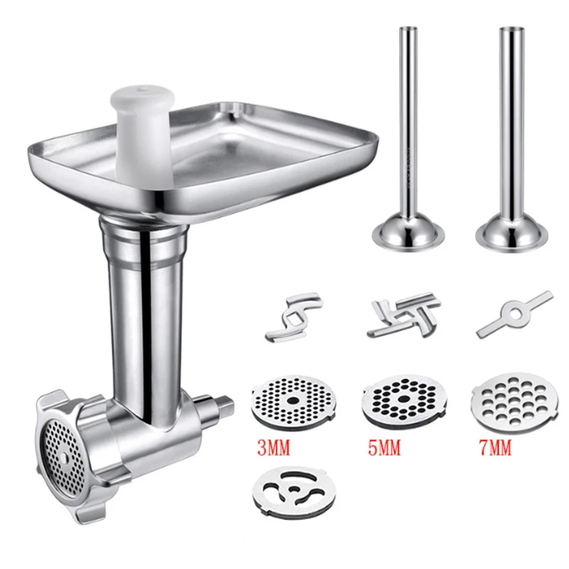 

Kitchen Meat Grinders Attachment For Kitchen Aid Stand Mixer chopper Sausage Stuffer Kitchen Appliances Parts