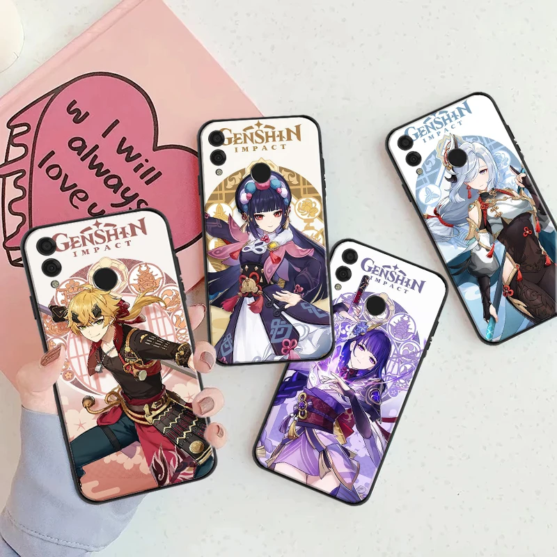 

Genshin Impact Anime Soft TPU Phone Case For Huawei Honor 7X 8X 9 V9 9X 10 V10 V20 20i 30 Lite 50 Pro Funda Coque Back Cover