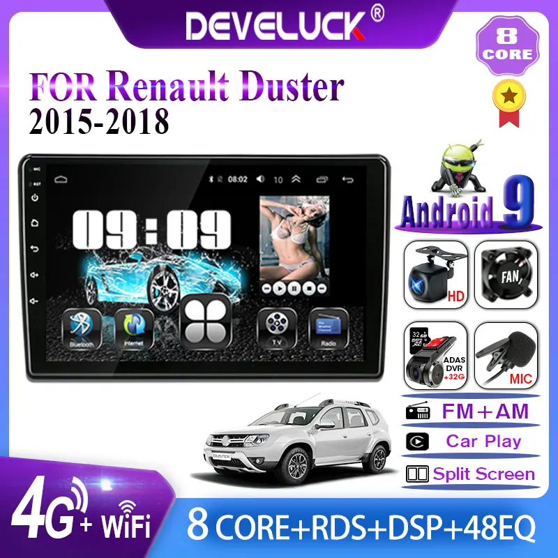 2 din Android Car Radio Navigation GPS For Renault Duster 2015 2016 2017 2018 Multimedia Video Player 2din AM stereo IPS screen |