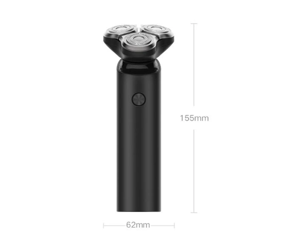Xiaomi Mijia электробритва, Мужская бритва, триммер для бороды, 3 головки, гибкий, сухой, влажный, моющийся, основное-Sub, двойное лезвие, турбо+ режим, бритва