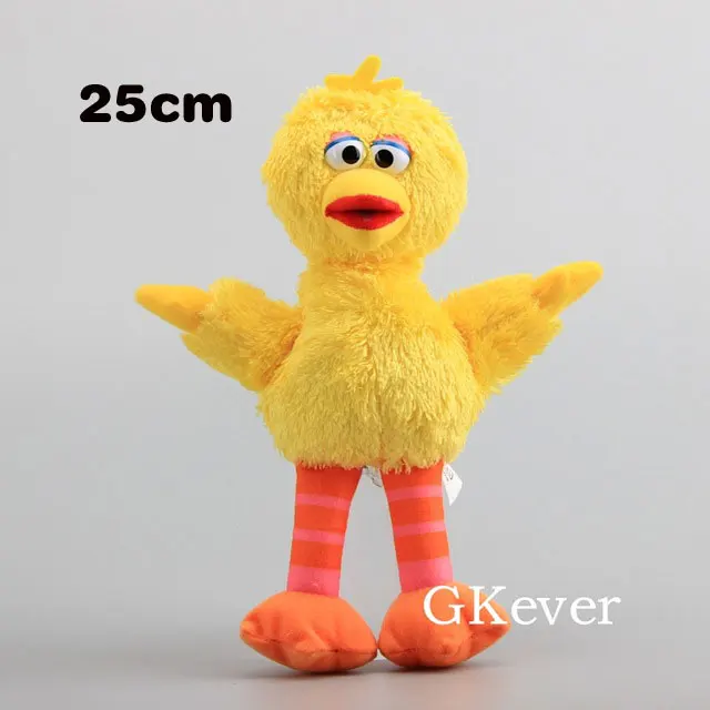 25cm 24-48 см мультфильм Улица Сезам плюшевая игрушка кукла эльмо Монстры большая птица Зои Берт фигурка плюшевые мягкие игрушки Детский подарок на день рождения - Color: 25cm