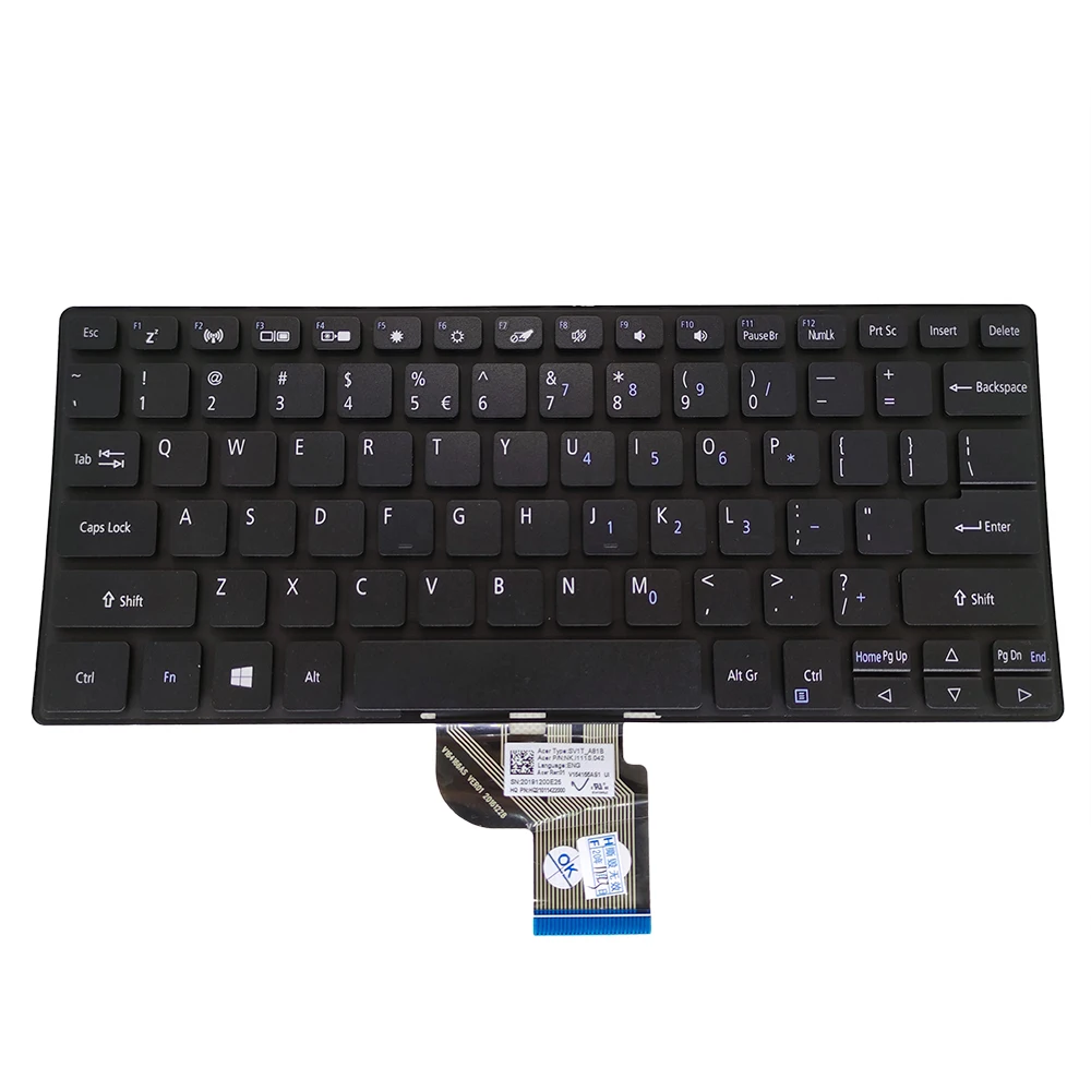 

OVY US Laptop keyboard for Acer Spin1 N17H2 SP111 32 SP111-32N SP111-32N-P98G United States black Replacement keyboards best