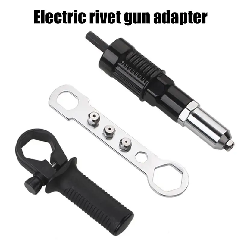 

Профессиональный электрический заклепочный гайковерт, пулемет с сердечником, аксессуары, беспроводной заклепочный пистолет, адаптер для д...