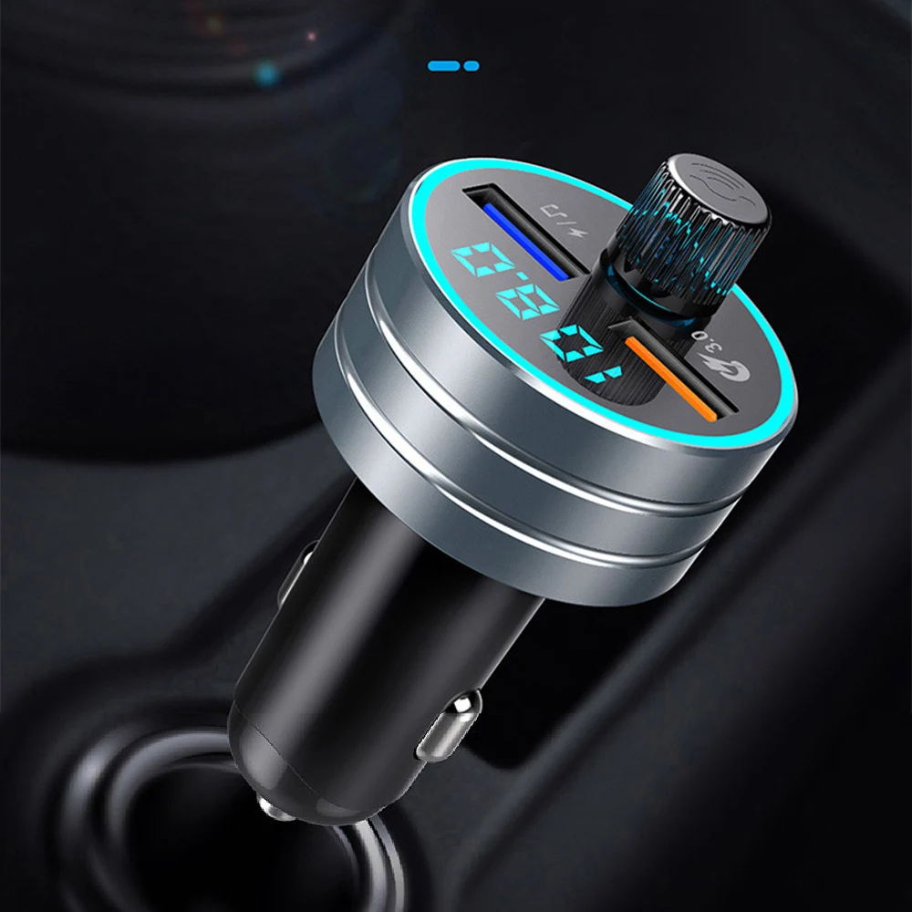 FM передатчик приемник Двойной USB Авто MP3 плеер Bluetooth Hands Free многофункциональное