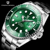 pagani design brand luxury mens watch automatic mechanical black watch mens stainless steel waterproof business sports watch