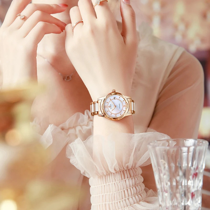 Часы наручные женские механические Автоматические со скелетом 2022 - купить по