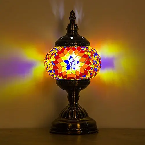 Мозаичные Лампы Ручной Турецкая мозаичная Настольная лампа с алмазной мозаики
