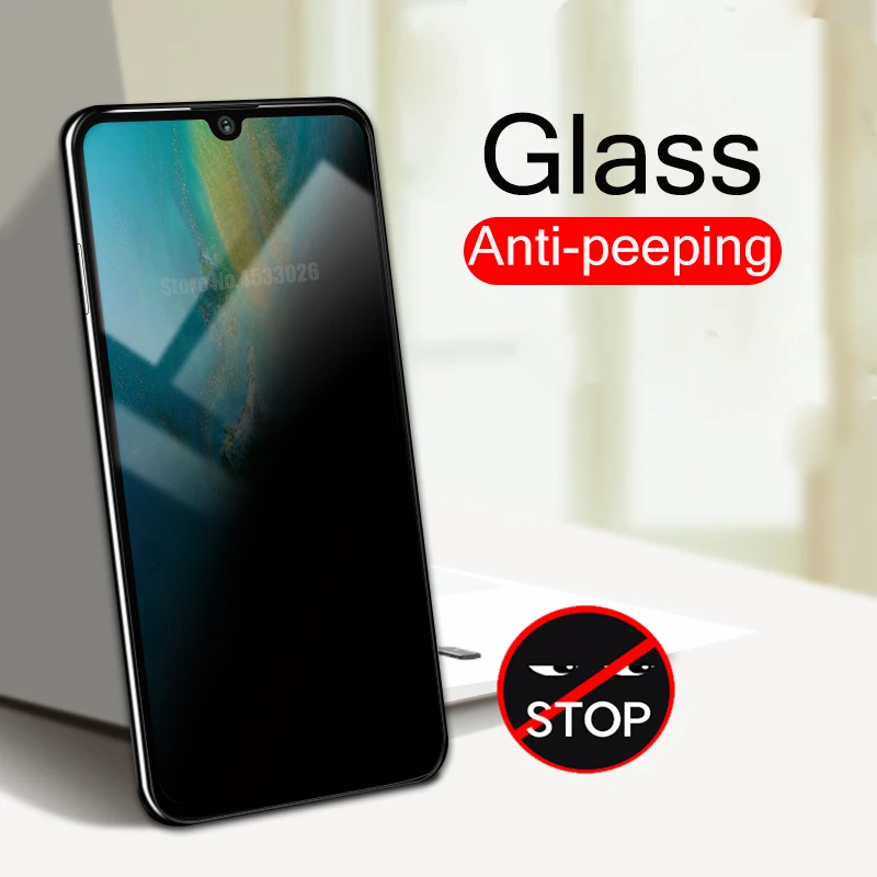 Антибликовое закаленное стекло для Xiaomi Redmi Note 8 Pro антишпионская Защита экрана Note8