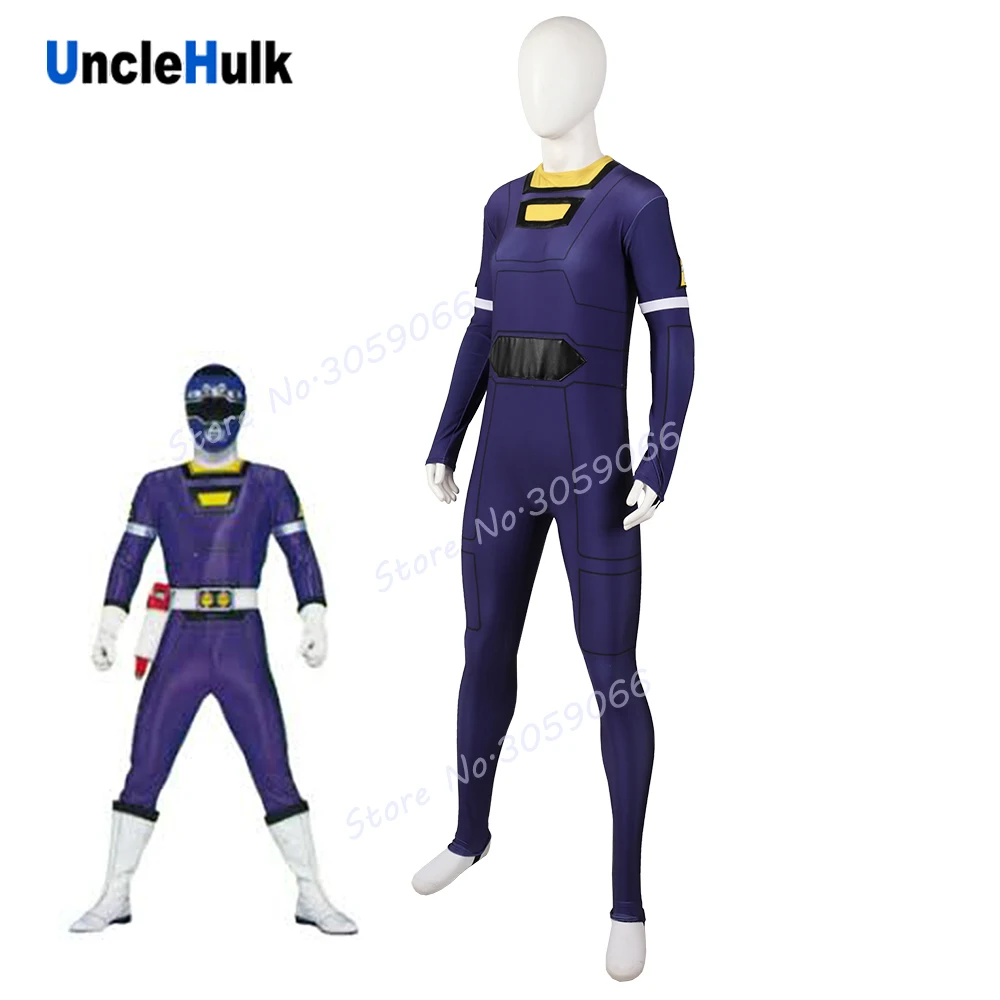 Костюм для косплея Gekisou Sentai Carranger Blue Racer | UncleHulk Тематическая одежда и униформа