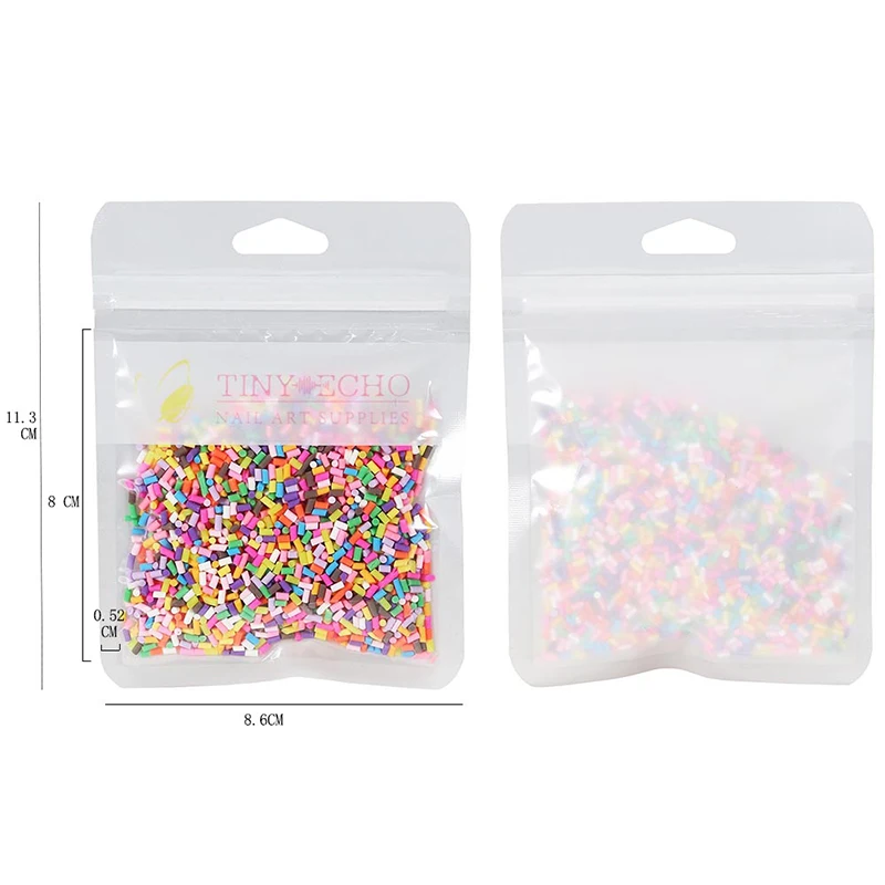 Имитация мини конфетных гранул наклейки для дизайна ногтей 3D женщин девочек дети