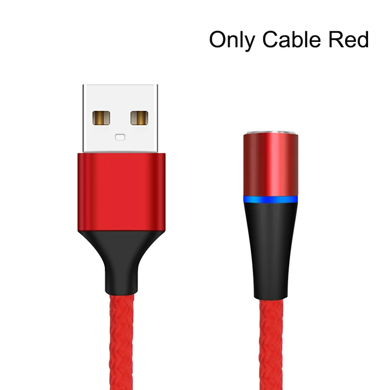 Only Cable Red Магнитный usb-кабель для быстрой зарядки USB type C кабель магнитное зарядное устройство Micro usb кабель для телефона USB шнур поддержка передачи данных - Цвет: Only Cable Red