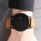 2020 минималистские часы без логотипа, мужские часы, мужские дизайнерские наручные часы с ремешком из искусственной кожи, кварцевые часы, подарки для парня, распродажа