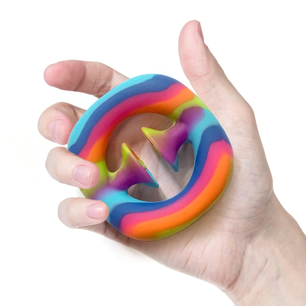 Adultos juguetes anti estr&eacute;s mano anillo de agarre aliviar el estr&eacute;s juguete sensorial autismo Necesidades Especiales ansiedad fidget agarre bola fidget Juguetes-3