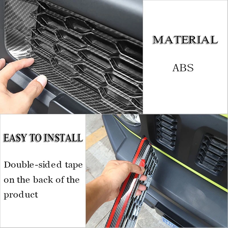 

Car Front Bumper Grille Decoration Cover Stickers for Suzuki Jimny 2019-2020