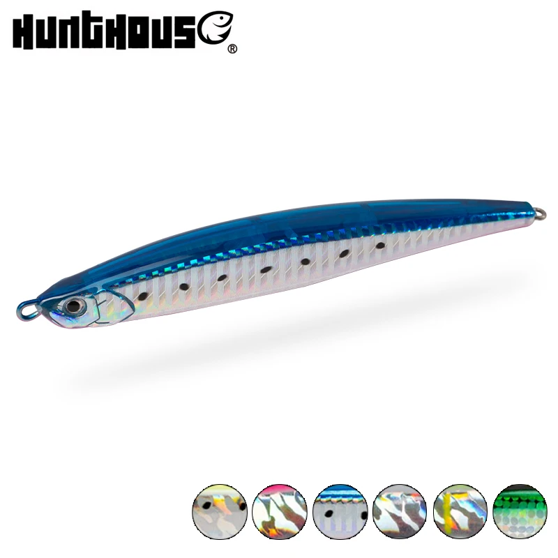 

Hunthouse Press Bait Pencil Fishing Lures Sinking 125mm 40g Lure Tuna Sea Bass Perch Long Casting Spinning Sea Hard Jerk Baits