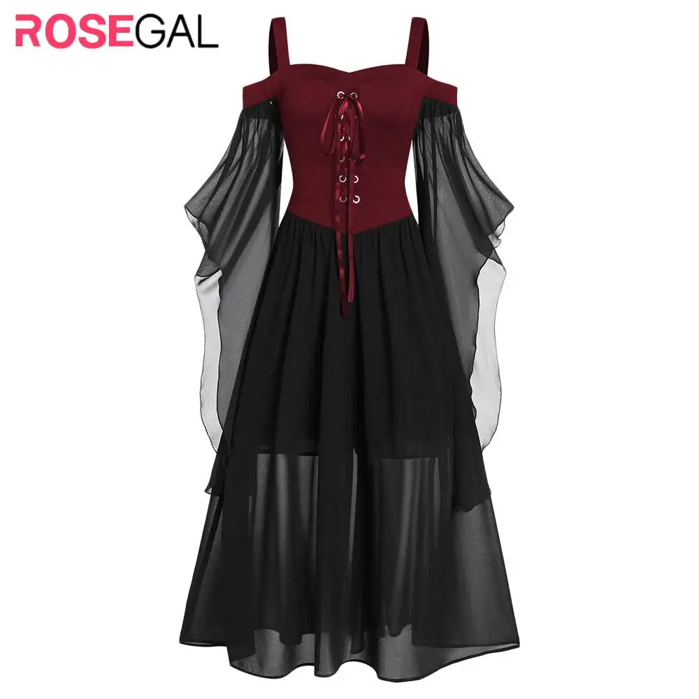 Rosegal 5XL платье макси большого размера плюс с открытыми плечами и рукавом бабочкой