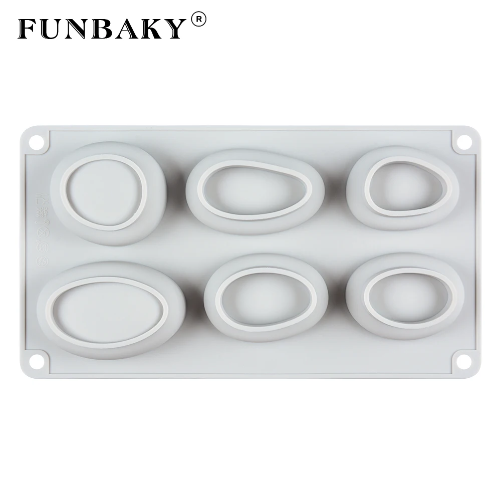 FUNBAKY 6 полости 3D Камень мыло, силиконовая форма формы для изготовления мыла DIY ручной работы ремесла формы антипригарные формы