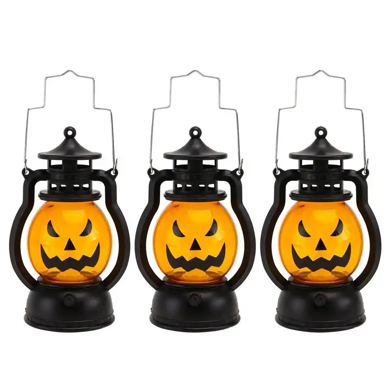 3 шт. украшения на хэлоуин популярный товар керосиновой лампы для тыквы Премиум