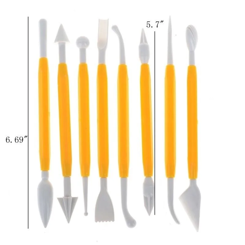 8 шт. набор инструментов для формирования глины|Принадлежности выпечки| |