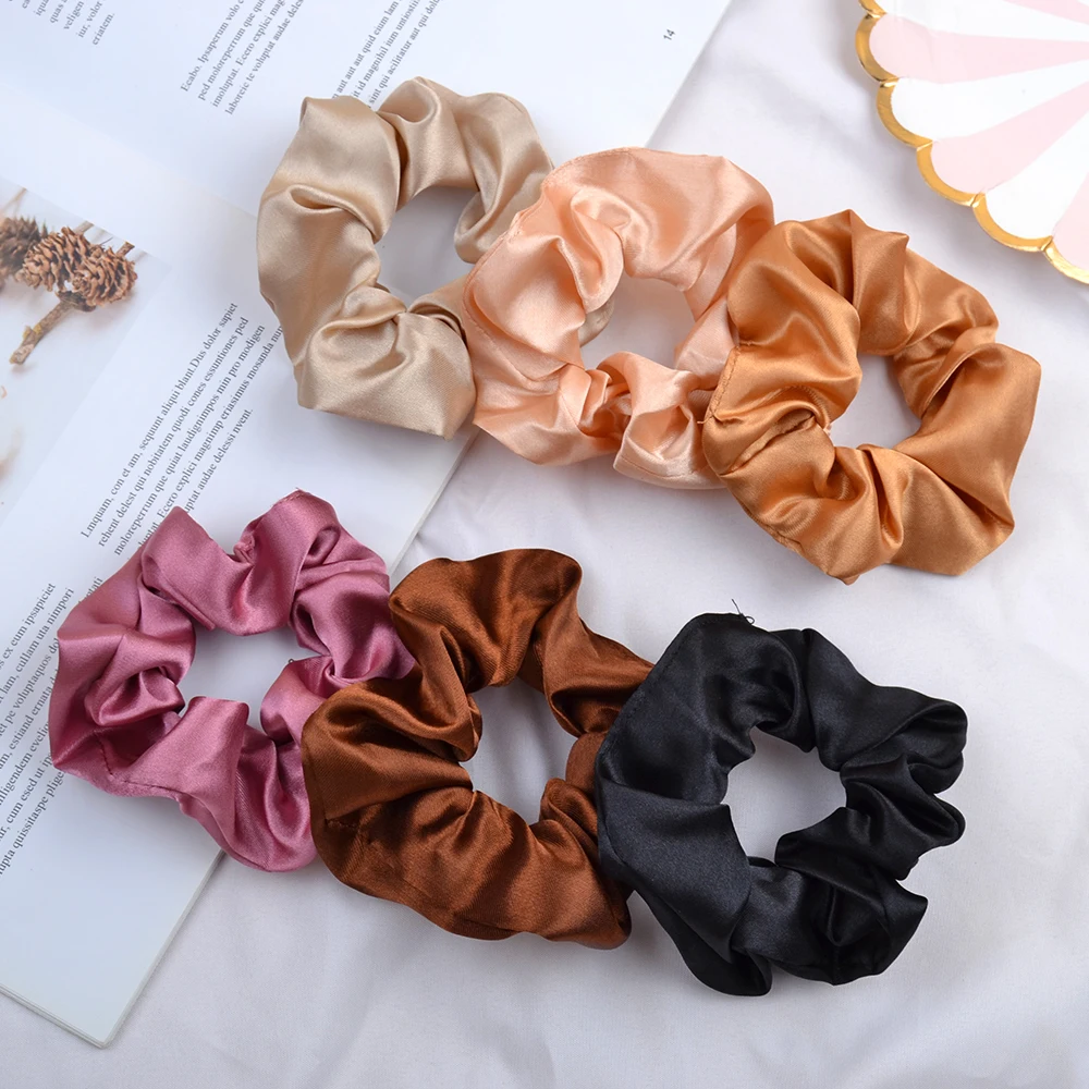

Women Silk Elastic Handmade Multicolor Hair Band Ponytail Holder Headband Hair Accessories