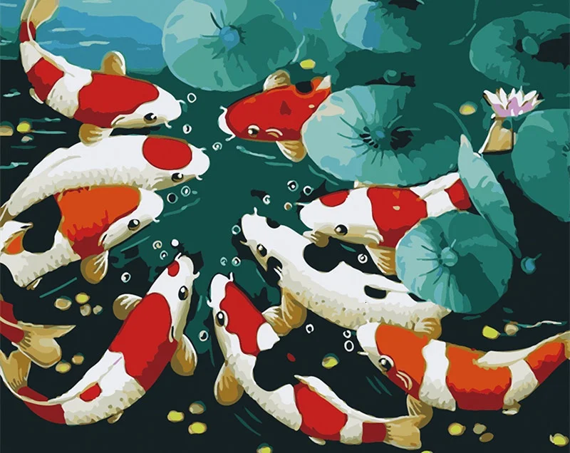 

5D Full Diamond Goldfish Embroidery Painting DIY Painting Cross Stitch Home Decor