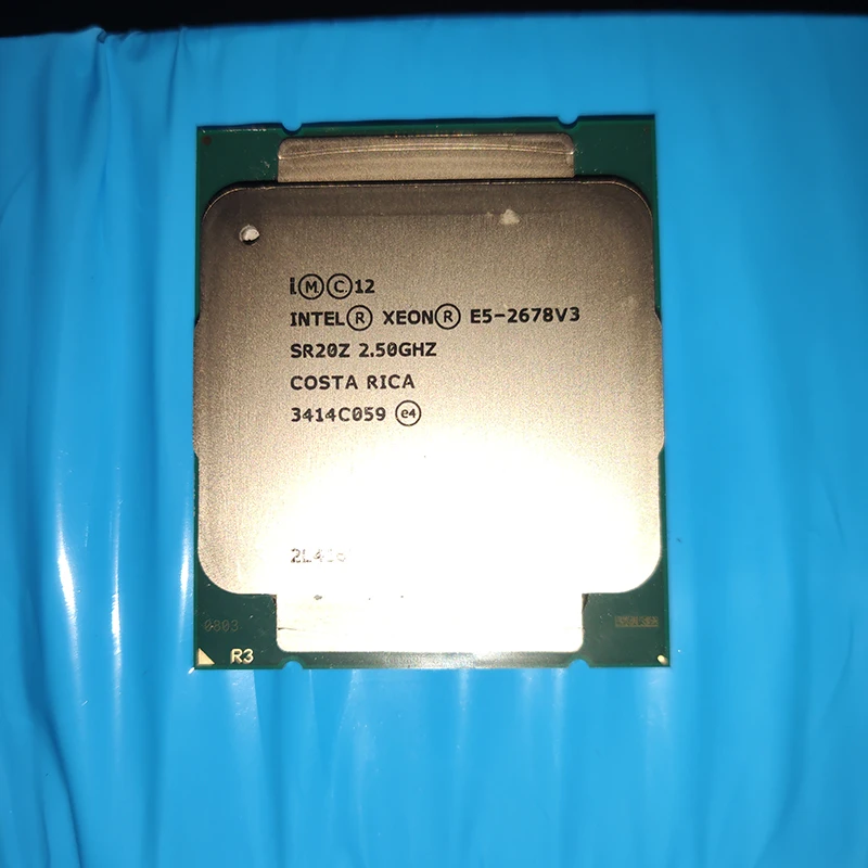 Б/у Xeon E5 2678 2650 2660 2670 2680 2690 V3 2 5 г служить Процессор LGA настольных ПК процессор для X99