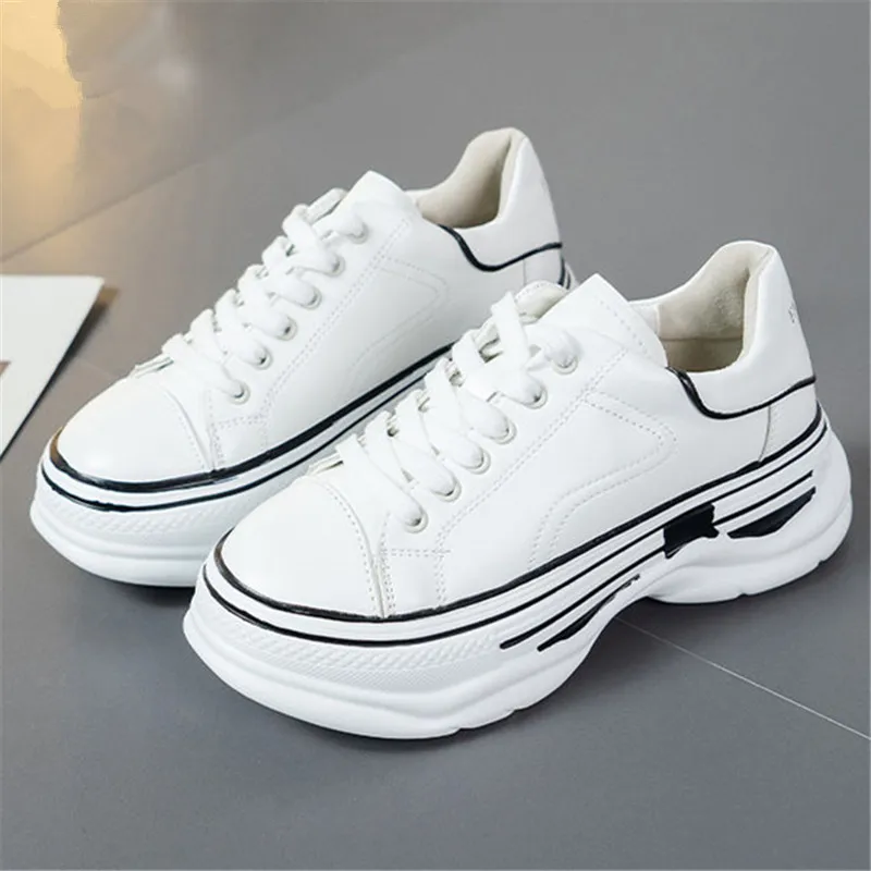 

Platform Sneakers Women Shoes 2021 Fashion Height Increasing Lady Vulcanized Shoes Casual Chunky Sneakers Women Zapatillas Mujer