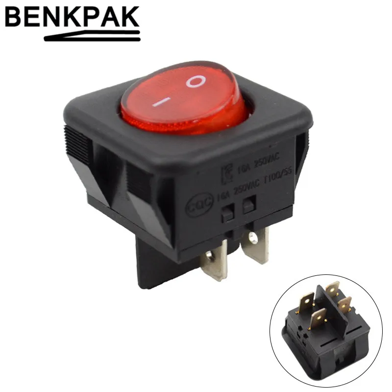 RK1 05 светящийся мини клавишный переключатель лодки 4 контакта|switch switch|switch 4pinswitch