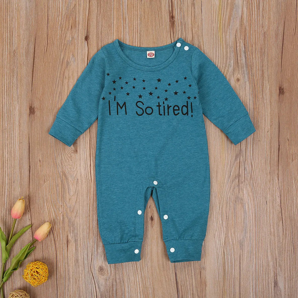 

0-18m Toddler Baby Girls Romper Suit, Letter Star Pattern Long Sleeve One Piece Bodysuit, Outfits Autumn Jumpsuits